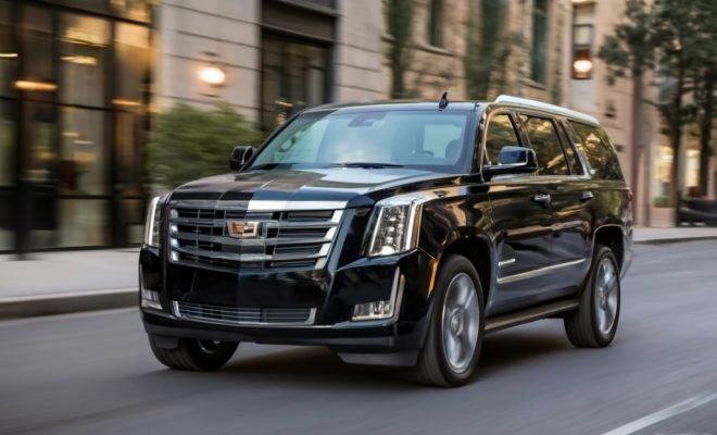 Cinematic Black Cadillac Escalade